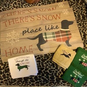 “Dachshund through the snow” home items